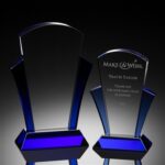 Fan Shaped Crystal Custom Awards and Engraving