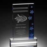 Zhe Jiang Sandblasting Engraved Crystal Trophies