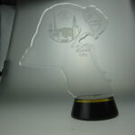Blank Kuwait Crystal MapTrophy Plaques