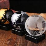 Customized Crystal Trophy Globe Engraving