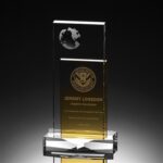 Globe Wholesale Crystal Plaques Engraved