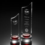 Globe Crystal Glass Engraved Award Plaques