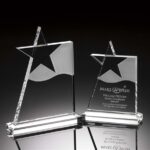 Sandblasting Crystal Star Custom Awards Plaques