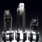 Belved Cylinder Crystal Service Recognition Awards