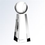 Crystal Tennis Ball Sports Award