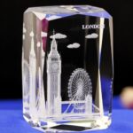 Clear K9 Big Ben Engraved London Crystal Gift