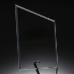 Standing Jade Glass Peak Award Plaque