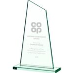 Peak Jade Glass Plaque Award