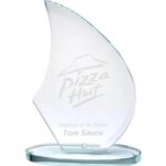 Jade Mirror Epic Sail Glass Plaque Trophy