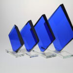 Handmade Blue Glass Graduation Plaques