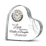 Crystal Heart Clock Gift