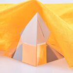 Clear K9 3D Crystal Triangle Paperweight