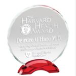 Round Polished Glass Awards Wholesale