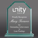 Jade Glass Awards Plaques Shield