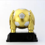 Resin Hands Football Trophy Awards