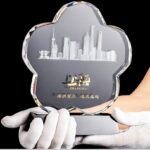 New Cloud Shape Crystal Trophies Plaque