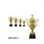 Metal Trophy Cup with Straw High Quality