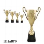 Small Metal Trophy Gold Color With Black Plastic Base